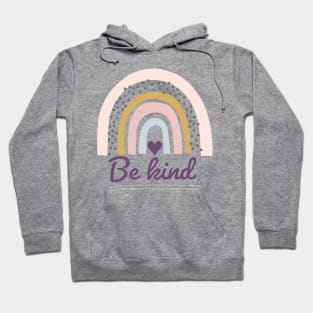 Be kind with boho rainbow Hoodie